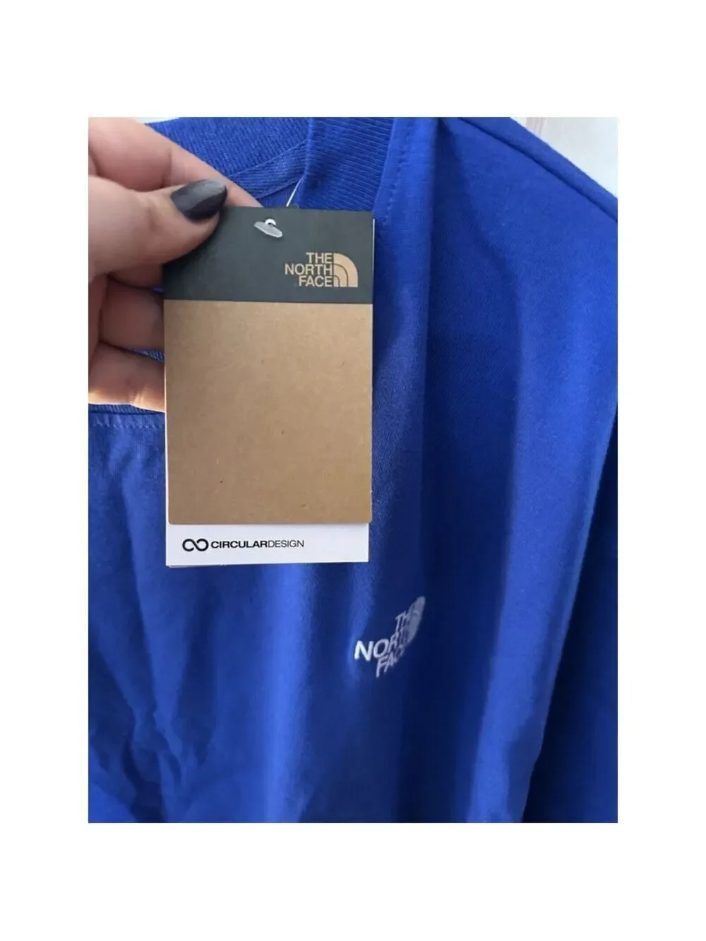 The North Face Mens Evolution Box Fit Tshirt Sz XL Blue Short Sleeves